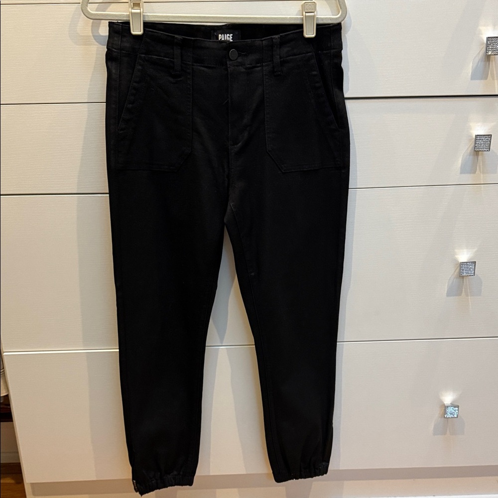 PAIGE Black Ankle & Cropped Jeans